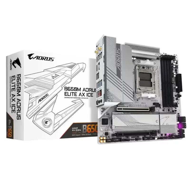 Gigabyte B650M Aorus Elite AX ICE