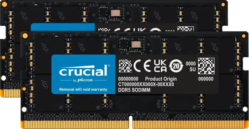 Crucial 64GB 5600MHz DDR5 SO/KIT2 CT2K32G56C46S5