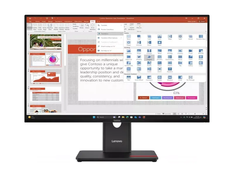 Lenovo ThinkVision T27-40 computer monitor 68.6 cm (27") 1920 x 1080 pixels Full HD LED Black