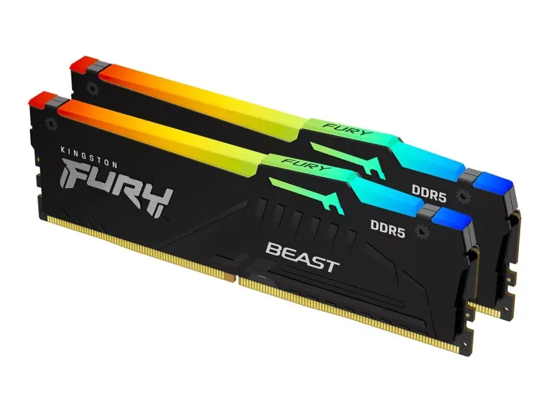Kingston 64GB 6000MHz CL30 DDR5 Fury Beast RGB (2x32)