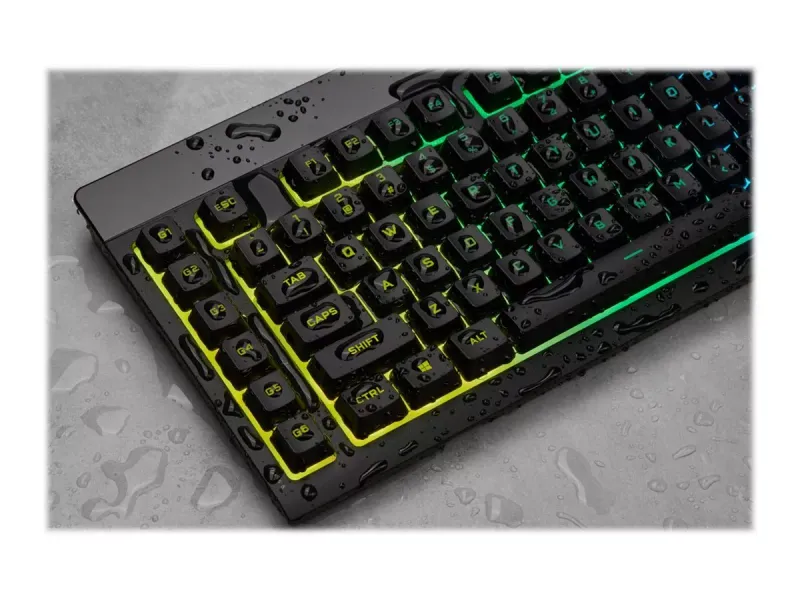 Corsair K55 RGB PRO Gaming Keyboard Backlit Zoned RGB LED Rubberdome