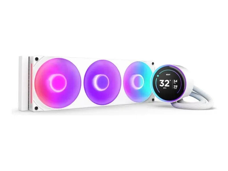 NZXT CPU water cooling Kraken Elite 360 RGB V2 LCD White