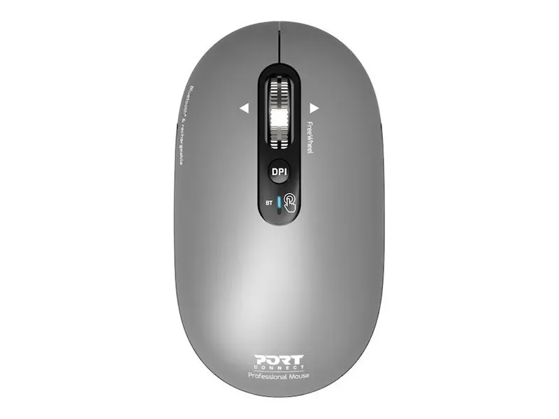 Port Connect Mouse PURE MAC Wireless Bluetooth Gris clair