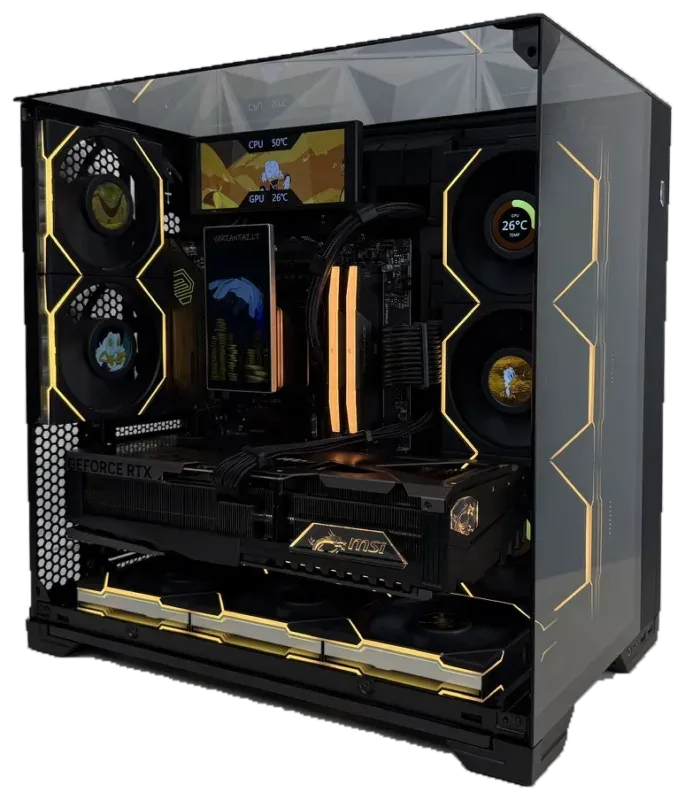 Premium Gaming Kompiuteris AMD Ryzen 7 9850x3D / RTX 5090 32GB / 64GB DDR5 / 2TB NVMe