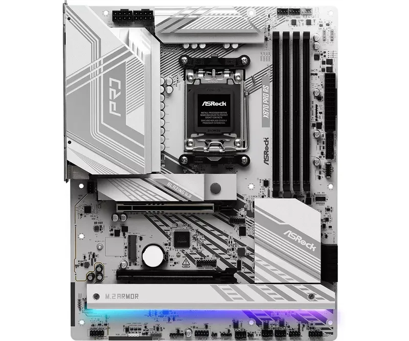 ASRock X870 PRO RS ATX AMD Socket AM5, DDR5, 4x DIMM, 256GB, PCIe Gen5 M.2, 2.5Gb LAN