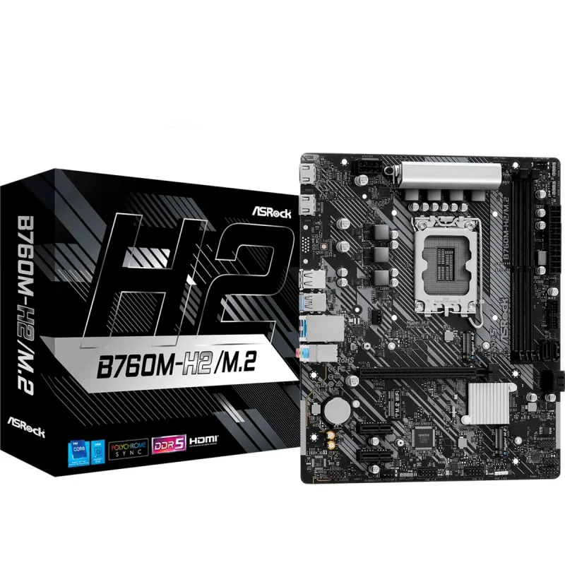 ASRock B760M-H2/M.2 DDR5 LGA1700 Micro-ATX