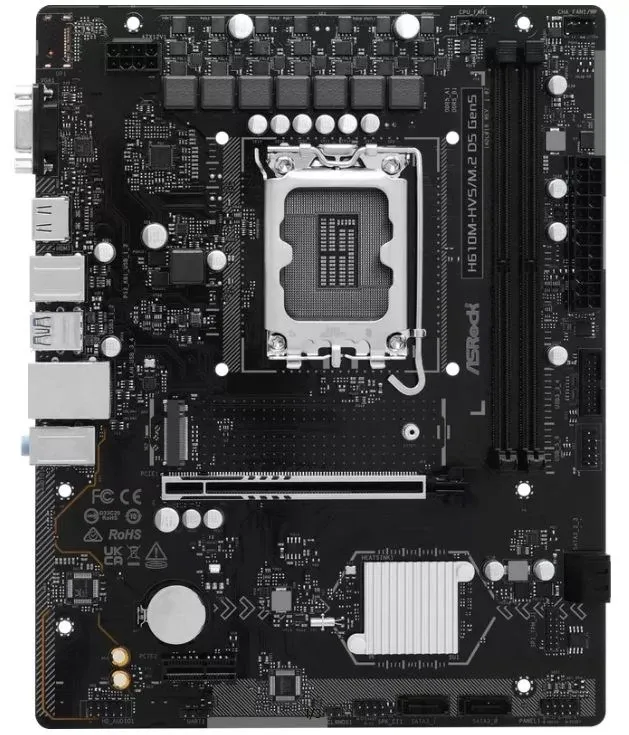ASRock H610M-HVS/M.2 D5 GEN5 – LGA1700, DDR5, PCIe 5.0, mATX