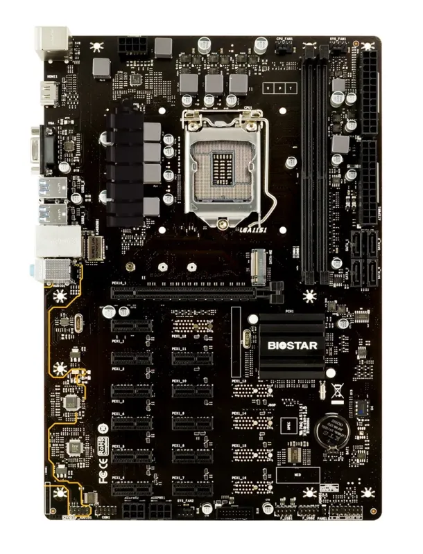Biostar TB360-BTC PRO 2.0 ATX Intel B360, LGA 1151, 2x DIMM DDR4 32GB, 11x PCIe x1 + 1x PCIe x16, M.2, SATA III, USB-A