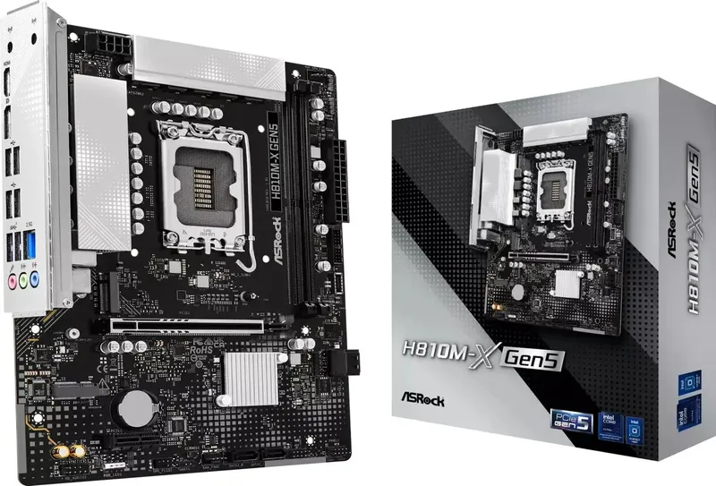 ASRock H810M-X GEN5 DDR5 Intel S1851 microATX — DDR5, LGA 1851