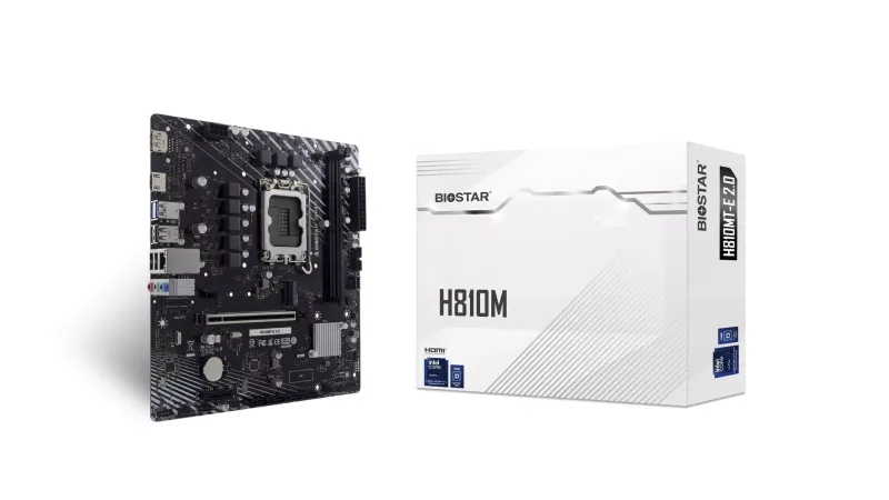 Biostar H810MTE 2.0, Intel H810, LGA 1700, DDR4, Micro ATX
