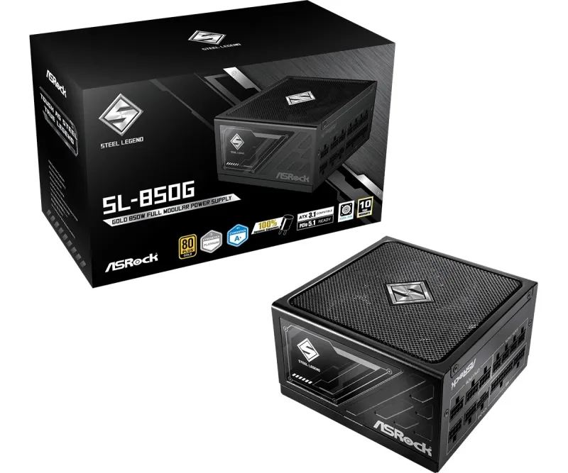 ASRock SL-850G Steel Legend 850 W 20+4 Pin ATX ATX B