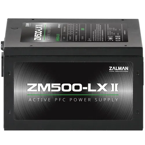 Zalman ZM500-LXII 500 W 20+4 pin ATX Black