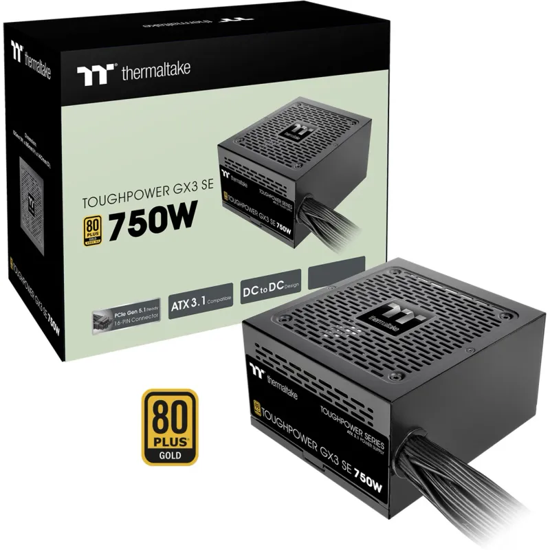 Thermaltake Toughpower GX3 SE 750W 80 PLUS Gold ATX 3.1 PCIe 5.1