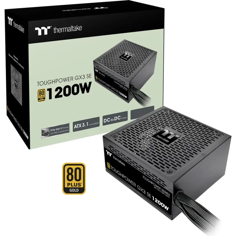 Thermaltake Toughpower GT3 SE 1000W 80 PLUS Gold ATX 3.1 PCIe 5.1 Ready Fully Modular Power Supply