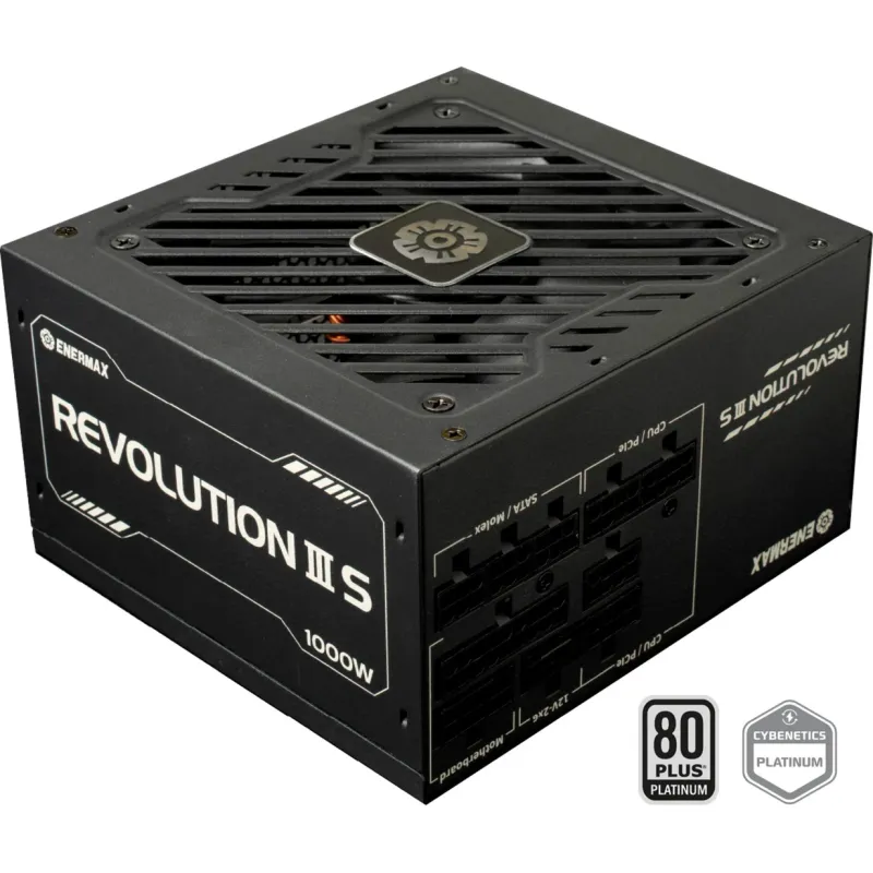 ENERMAX Revolution3 1000W 80+ Platinum ATX 3.1 Fully Modular Power Supply