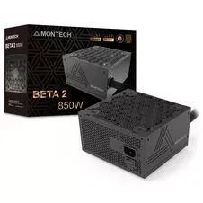 MONTECH BETA 2 80 PLUS Bronze Power Supply, ATX 3.1, PCIe 5.1 - 850 Watt, Black