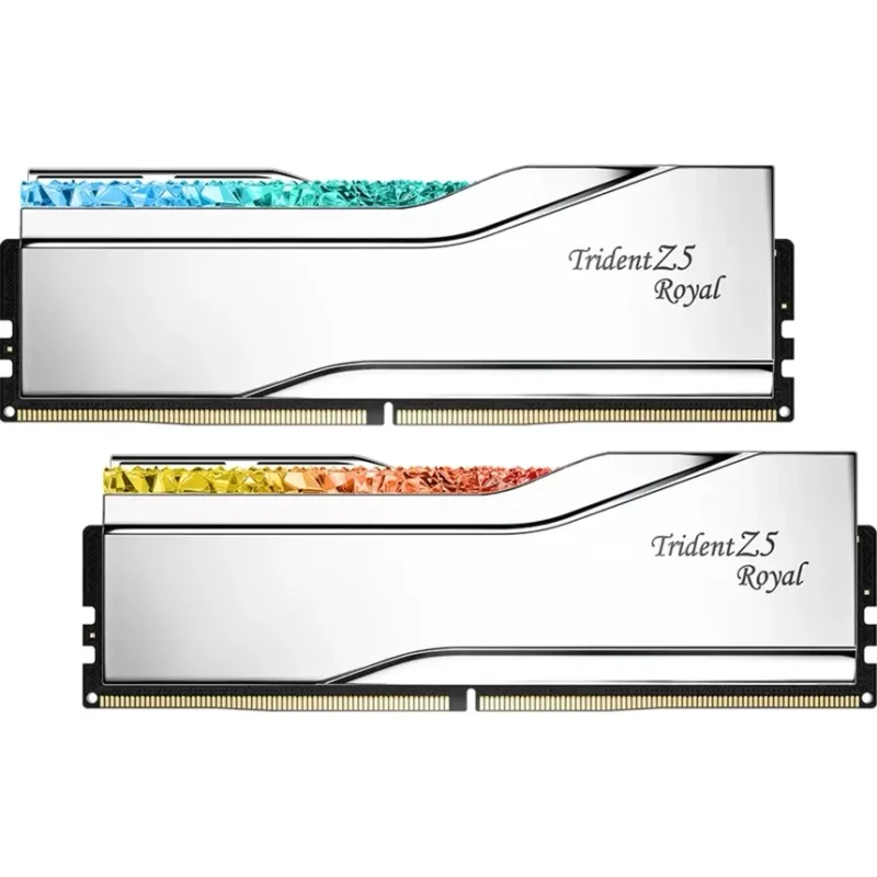 G.Skill 32GB 6000MHz DDR5 silber F5-6000J2836G16GX2-TR5S Trident Z5 Royal RGB Silver Intel