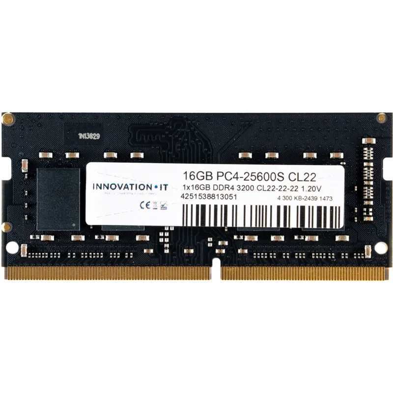 INNOVATION IT RAMNDDR4 3200 16GB SO Innovation IT CL22-22-22 1.2V 8-Chip - 16 GB