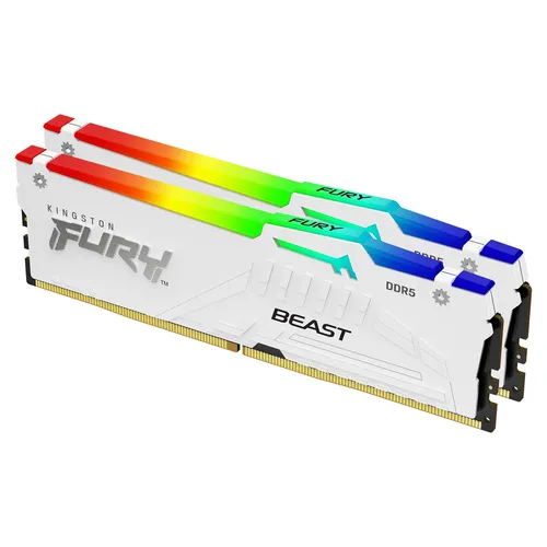 Kingston Technology 64GB FURY Beast RGB 2 x 32 GB 6400 MT/s 288-pin DIMM ECC