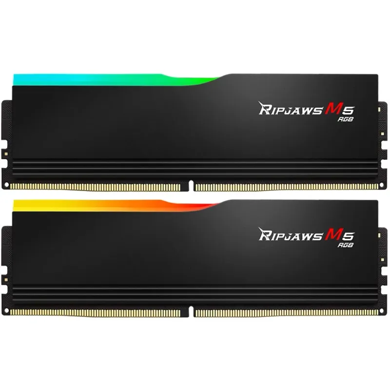 G.Skill 64GB 5200MHz DDR5 2x Dual-Kit schwarz F5-5200J4040A32GX2-RM5RK Ripjaws M5 RGB (2x32)