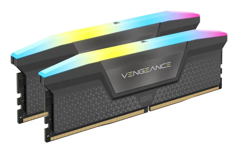 Corsair Vengeance RGB, DDR5-5200, CL40, AMD EXPO - 32 GB Dual-Kit, Grau