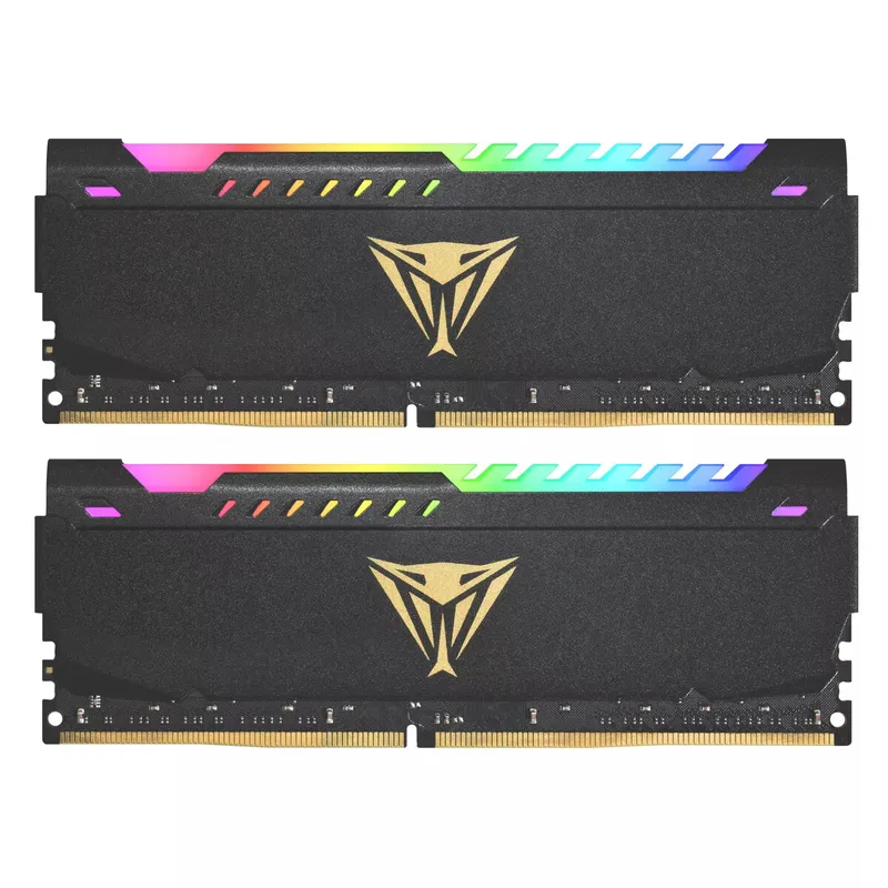 PATRIOT Viper Steel RGB DDR4 32GB (2x16GB) 3200MHz 288-pin DIMM 1.35V, 44mm augstums