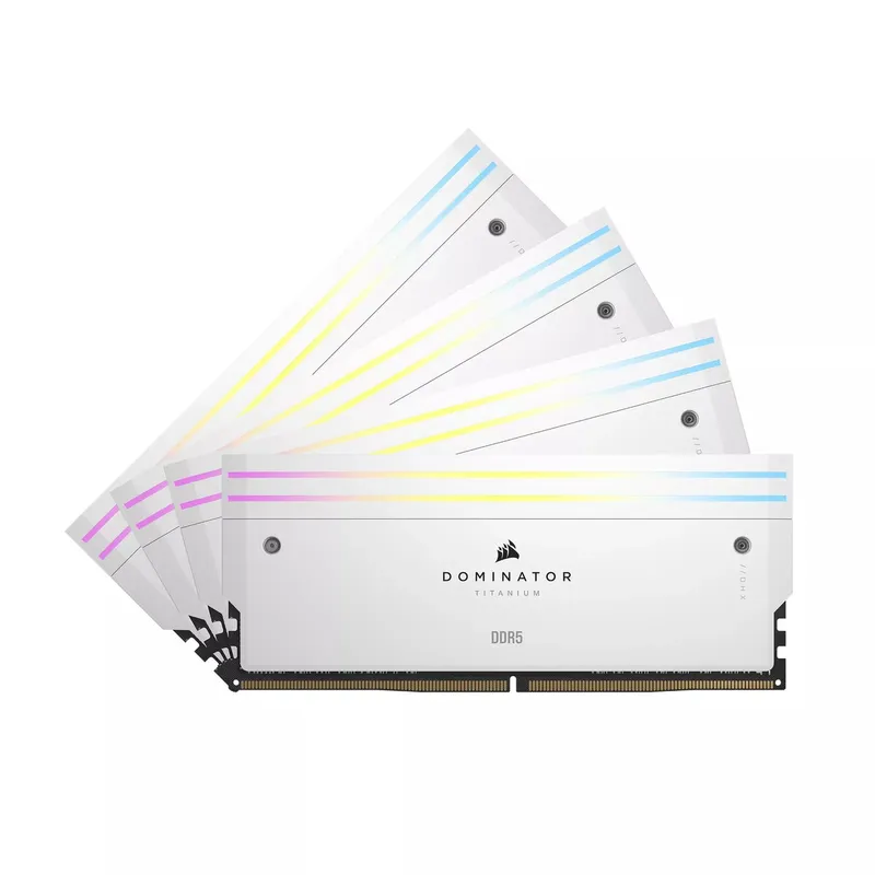 Corsair Dominator Titanium 64GB DDR5-6000 (4x16GB) White Intel XMP CMP64GX5M4B6000C36W