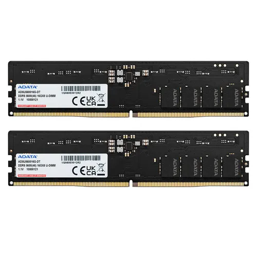 ADATA 32GB 5600MHz CL46 DDR5 U-DIMM ECC (2x16)