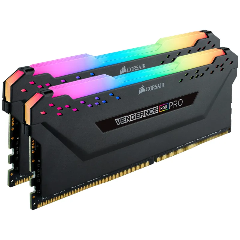 Corsair DIMM 32 GB DDR4-2666 2x 16 GB dual kit black CMW32GX4M2A2666C16 Vengeance RGB PRO INTEL XMP