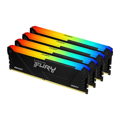 Kingston Technology 128GB FURY Beast RGB 4 x 32 GB 3600 MT/s 288-pin DIMM