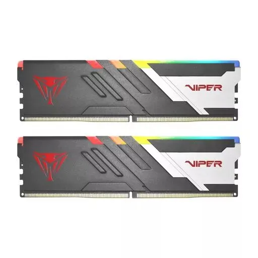 PATRIOT 64 GB Patriot DIMM 5200 (2x 32 GB) Dual-Kit (schwarz, PVVR564G520C40K, Viper Venom RGB, INTEL XMP)