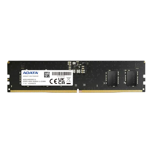 ADATA 8GB 4800MHz DDR5 AD5U48008G-S atmiņas modulis ECC (1x8)