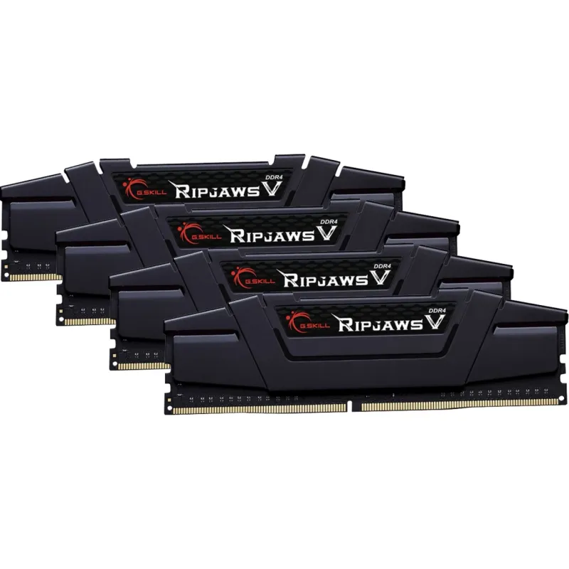 G.Skill 64GB 3600MHz CL16 DDR4 4x Quad-Kit schwarz F4-3600C16Q-64GVKC Ripjaws V Intel (4x16)