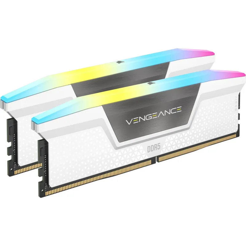 Corsair Vengeance RGB CMH32GX5M2B6000Z30W, 32 GB, 2 x 16 GB, DDR5, 6000 MHz, 288-pin DIMM