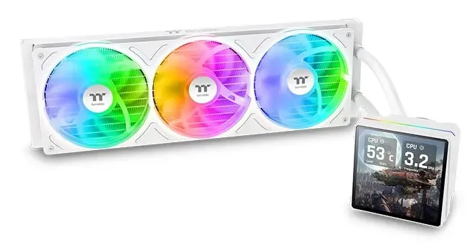 Thermaltake TH360 V3 Ultra ARGB — 3x 120 mm, 500–2500 RPM, 12 V