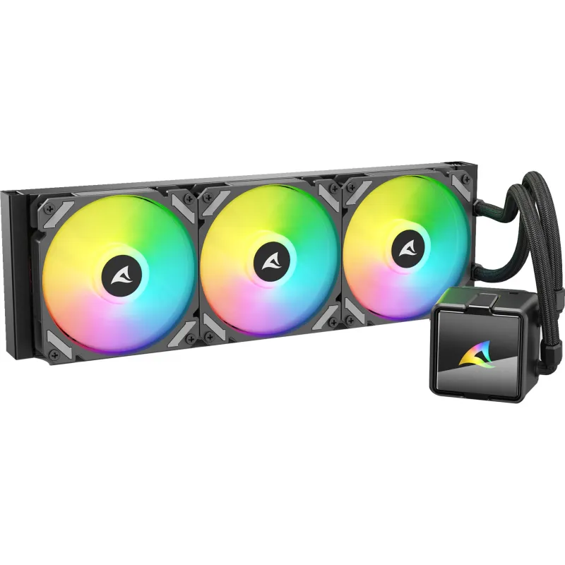 Sharkoon Sharkoon S60 ARGB — 360 mm radiators, 3×120 mm PWM