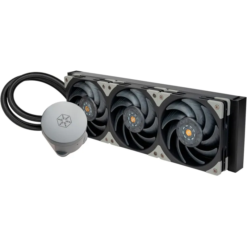 SilverStone Hailstone 360 Black All-in-One Liquid CPU Cooler 360mm ARGB