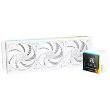 SUDOKOO Energlo 360 AiO Liquid Cooler, LCD Display, ARGB - 360mm, White