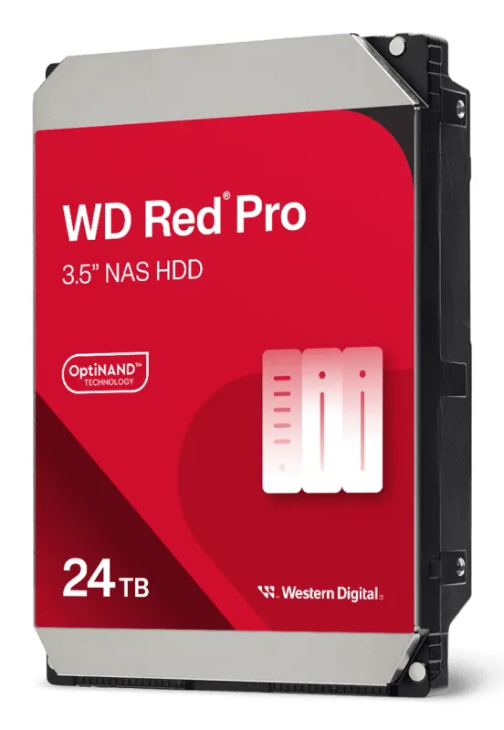Western Digital WD Red Pro WD241KFGX - 24TB - SATA 6Gb/s - 3.5 inch - 7200rpm - 512MB Buferis