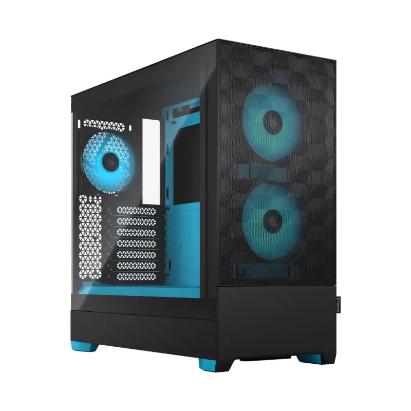 FRACTAL DESIGN Pop Air RGB Cyan Core Tgclear Tint