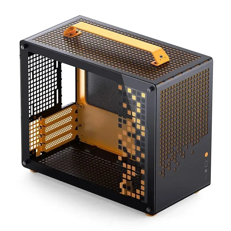 JONSPLUS Z20 mATX Handle Case Black-Orange