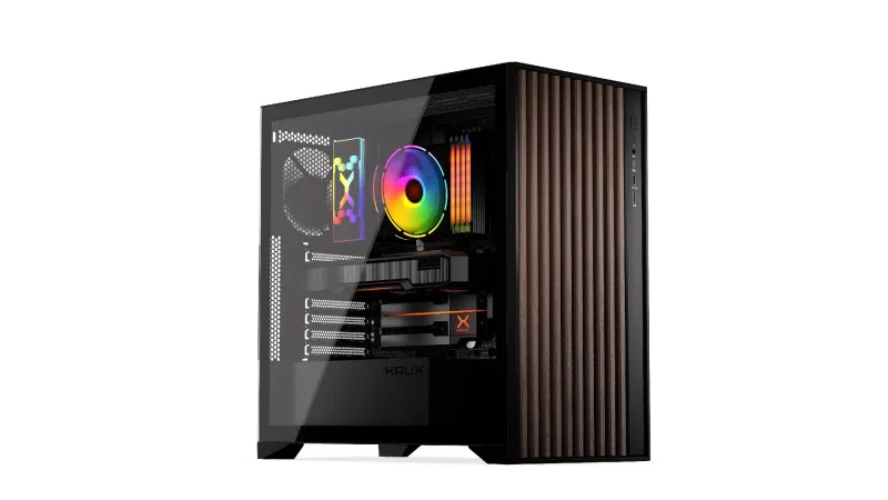 KRUX Palum KRXD008 2x3.5 collu sloti 2x2.5 collu sloti 2x120 mm GPU 39.5 cm