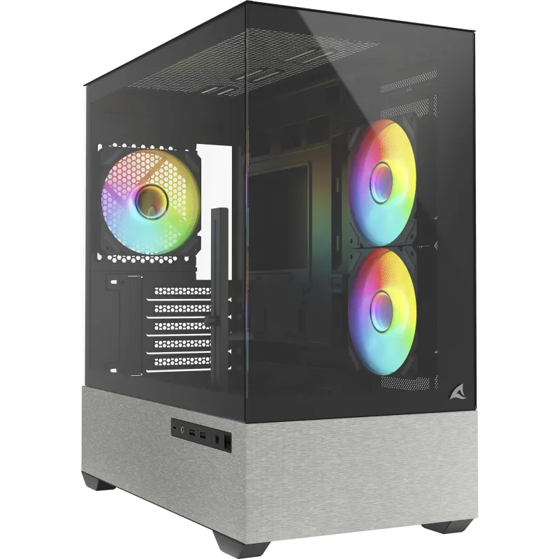 Sharkoon MK7 ARGB mATX 2x Glass Panels