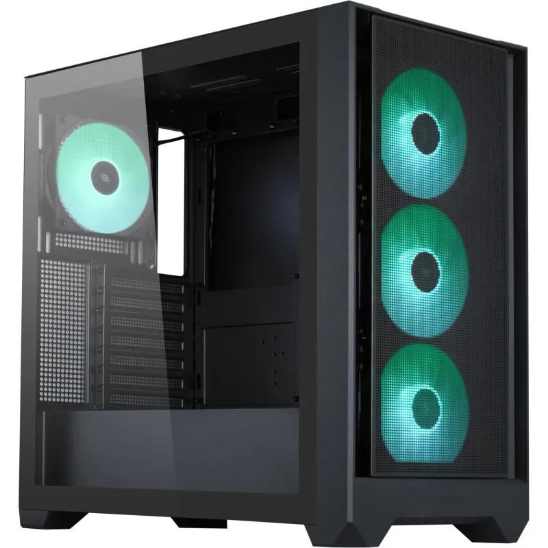 SILENTWARE Flow 110 A-RGB Mid Tower Tempered Glass Black