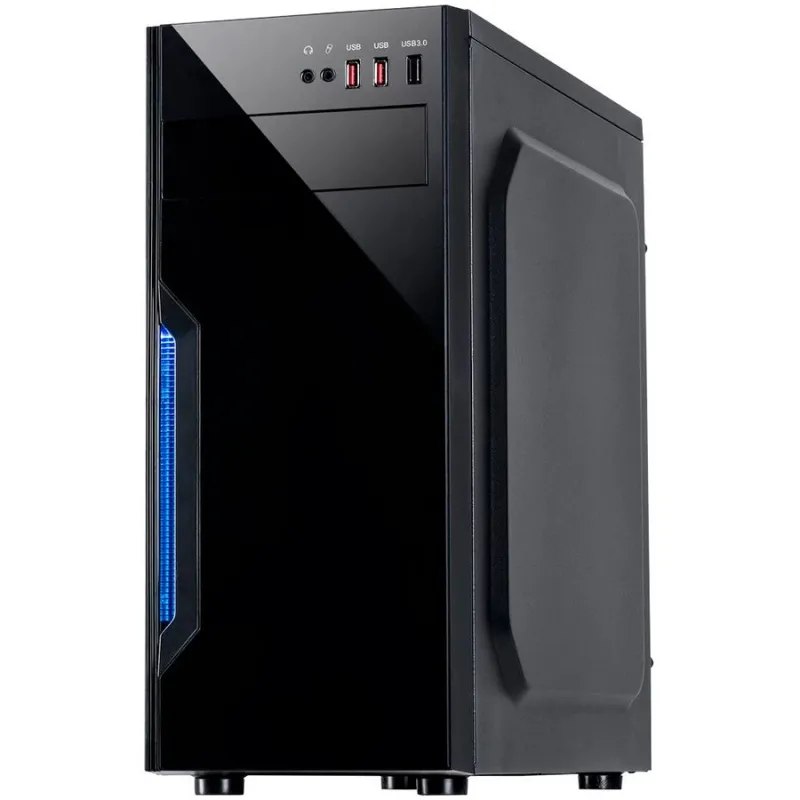 INTER-TECH B-42 Mid Tower ATX Blue LED Strip No PSU