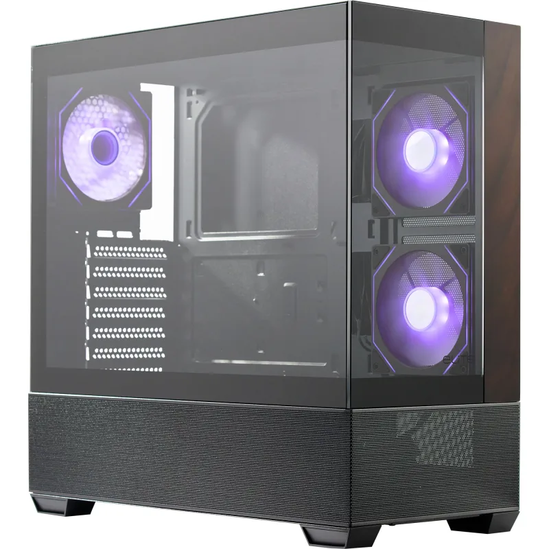 Cooler Master Elite 690 Tempered Glass ARGB Wood