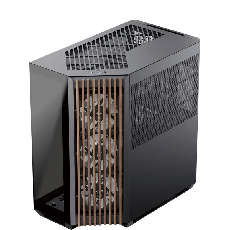 APNX V1-W-BK-v3 Tower Tempered Glass Wood Inserts
