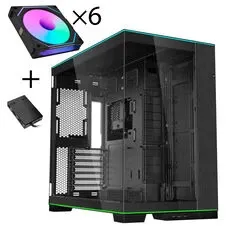 LIAN LI O11 Dynamic EVO RGB Mid Tower ARGB Tempered Glass + 6x UNI FAN SL-INF Reverse Blade