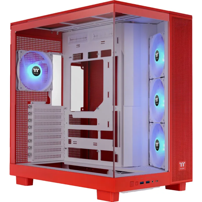 Thermaltake View 380 XL TG ARGB Flaming Orange Mid Tower Case