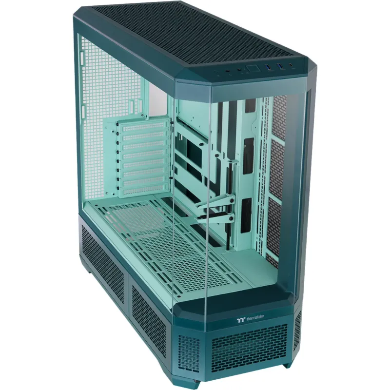 Thermaltake View 600 TG Transformative Teal Full Tower Case, Tempered Glass, ARGB